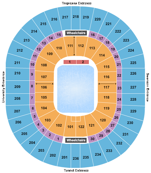 Thomas & Mack Center Disney On Ice Seating Chart